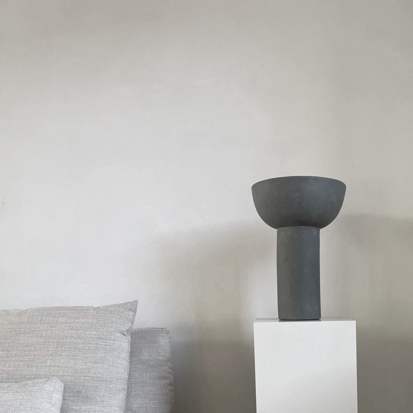 Block Vase Big, Dark Grey