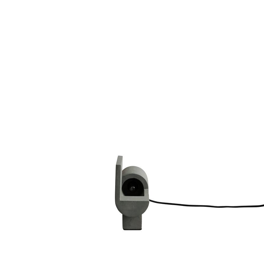 Brutalist Lamp, concrete - grey