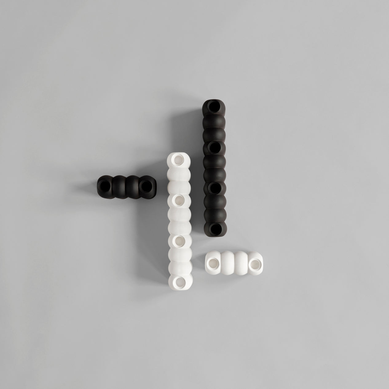 Tube Candle Holder, Bone White