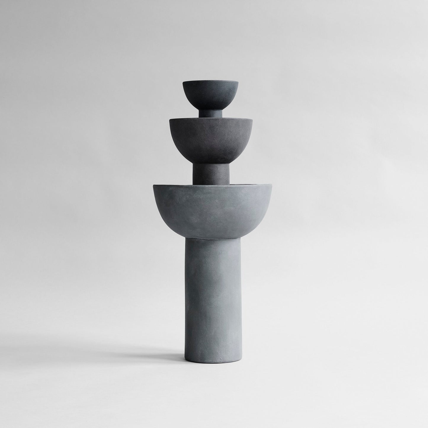 Block Vase Big, Dark Grey