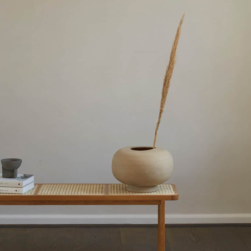 Kabin Vase, Fat, Black