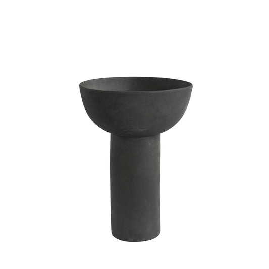 Block Vase Big, Dark Grey