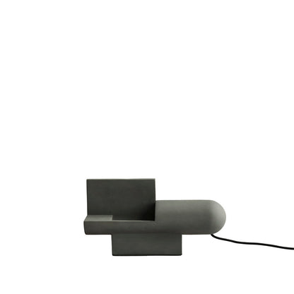 Brutalist Lamp, concrete - grey