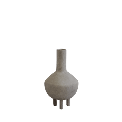 Duck Vase, Fat, Dark Grey