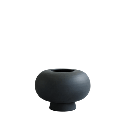 Kabin Vase, Fat, Black
