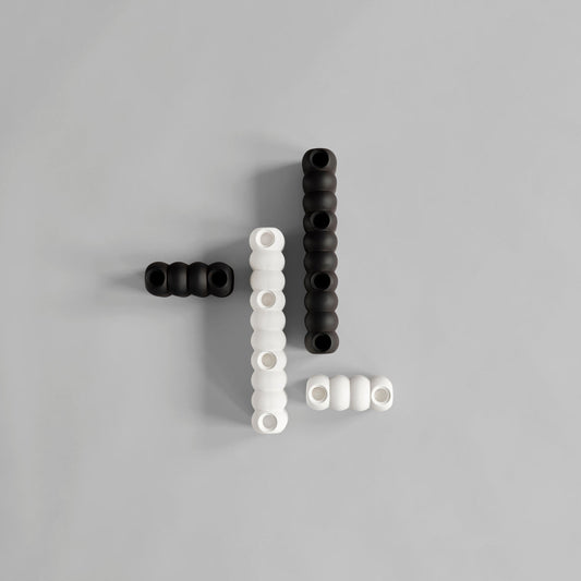 Tube Candle Holder, Bone White