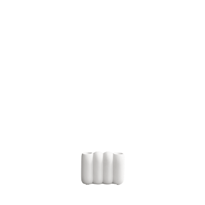 Tube Candle Holder, Bone White