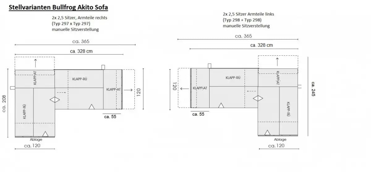 AKITO modulárna sedačka TYP 26M