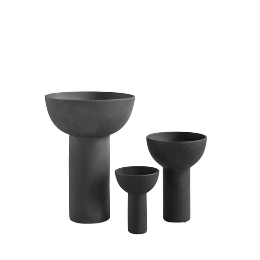 Block Vase Big, Dark Grey