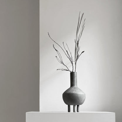 Duck Vase, Fat, Dark Grey