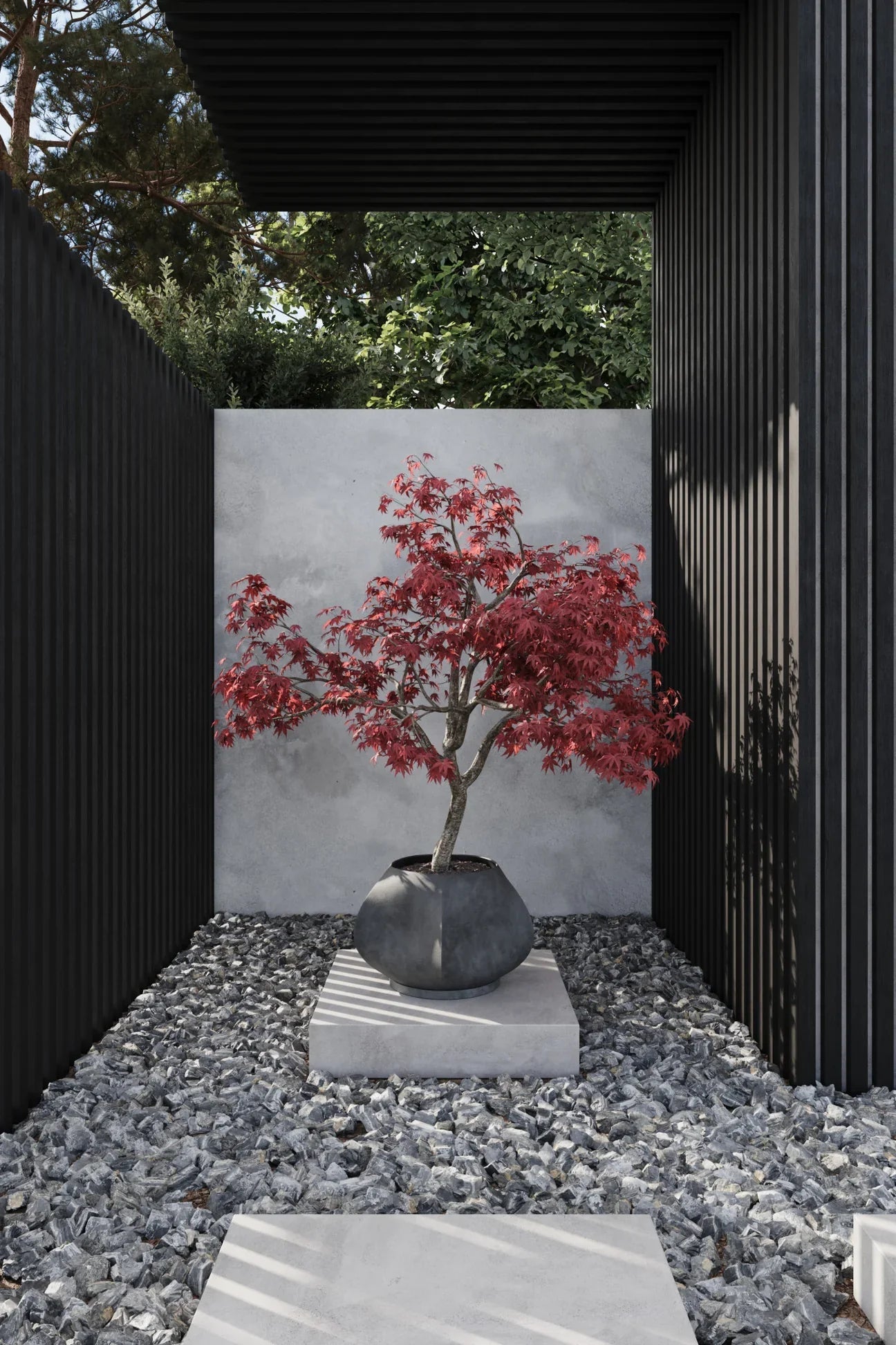 Arket Plant Pot, Dark Grey